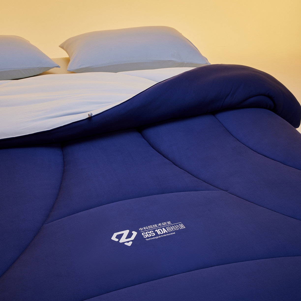 91家纺网 家纺一手货源 找家纺 （总）玛德琳 2025新款10A中科抗菌深睡云朵被子被芯-无影图