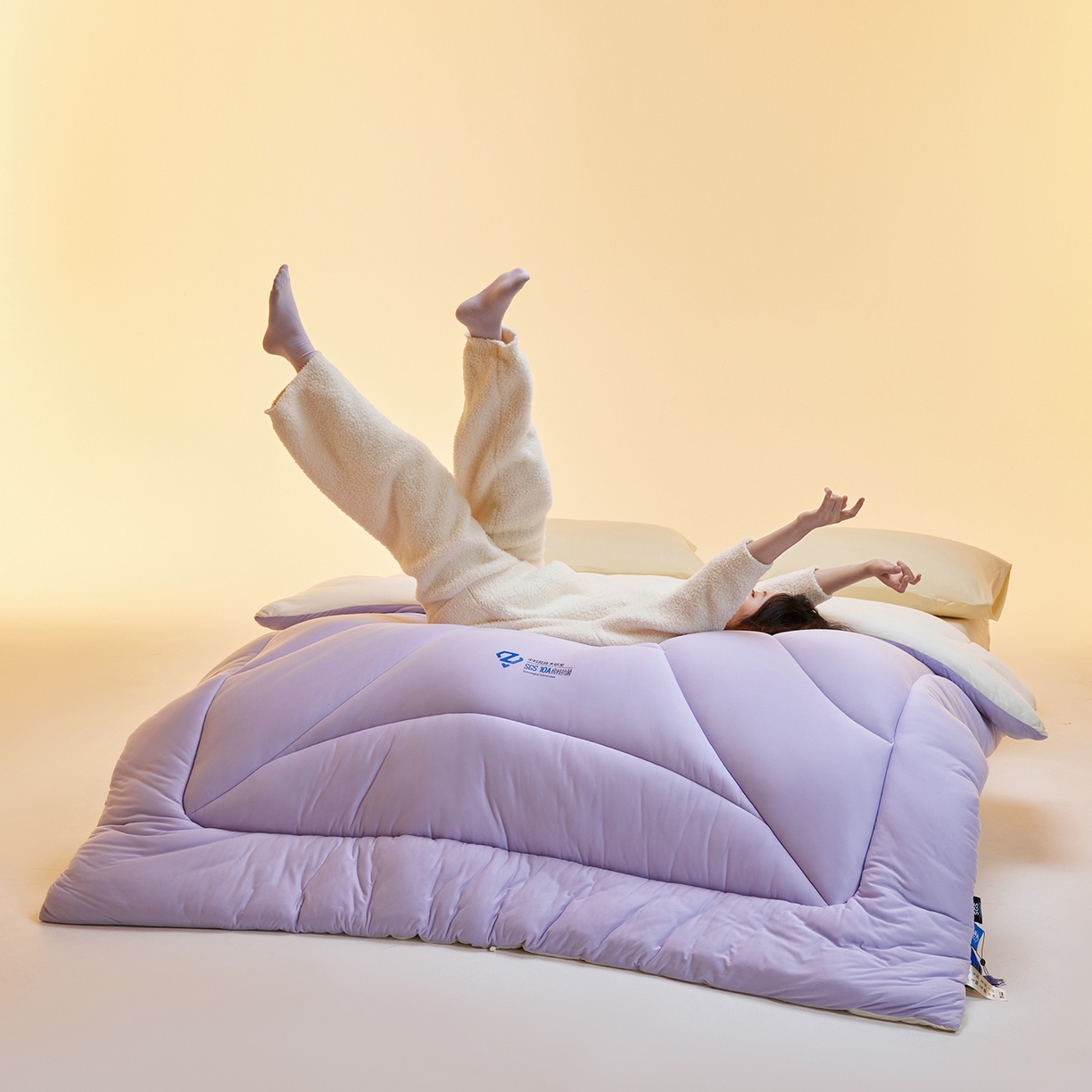 91家纺网 家纺一手货源 找家纺 （总）玛德琳 2025新款10A中科抗菌深睡云朵被子被芯-无影图