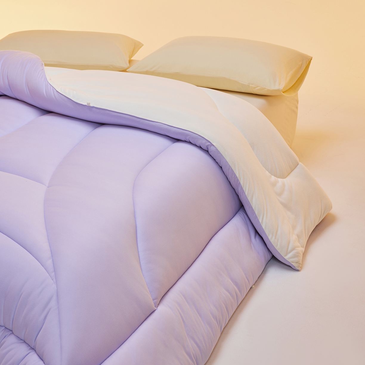 91家纺网 家纺一手货源 找家纺 玛德琳 2025新款10A中科抗菌深睡云朵被子被芯-无影图 雾山紫