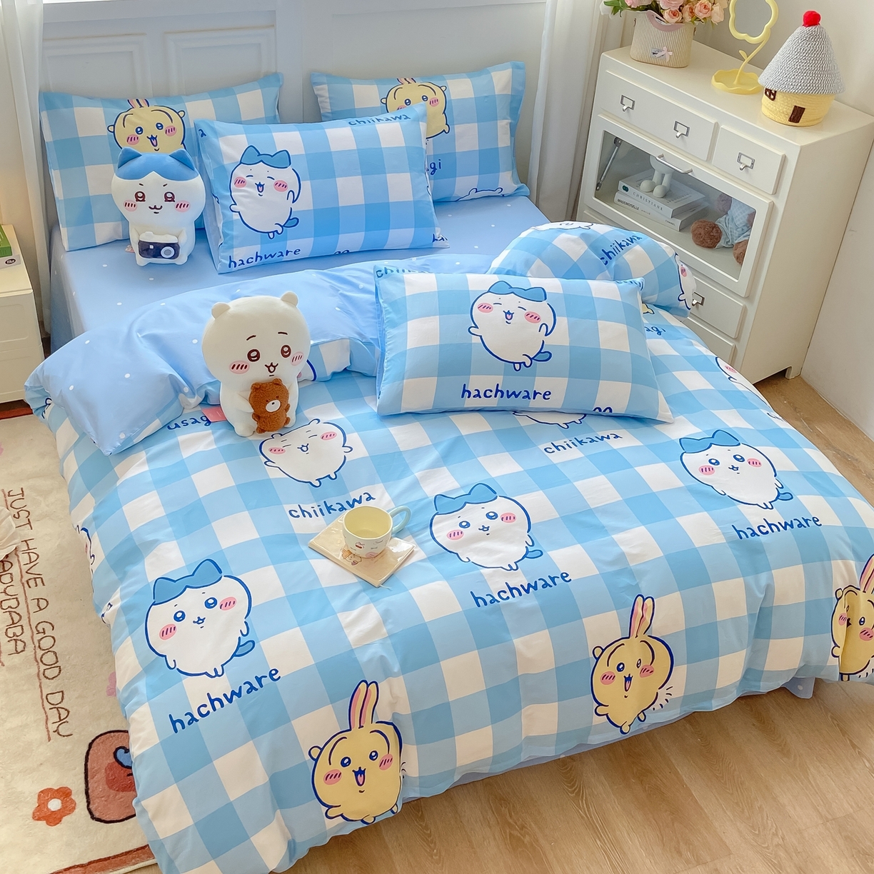 91家纺网 家纺一手货源 找家纺 （总）博雅 2025新款吉伊卡哇正版授权全棉卡通印花四件套