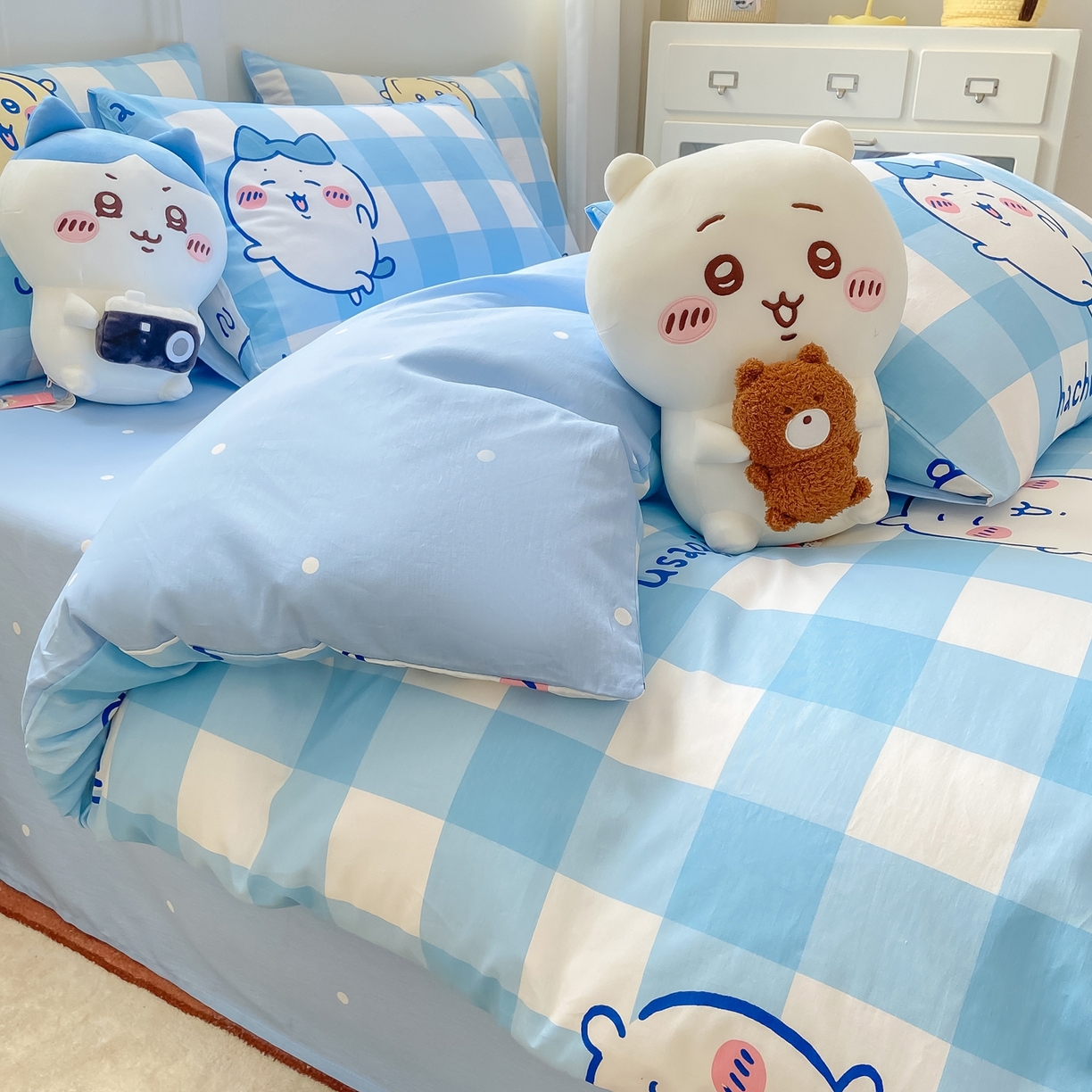 91家纺网 家纺一手货源 找家纺 （总）博雅 2025新款吉伊卡哇正版授权全棉卡通印花四件套