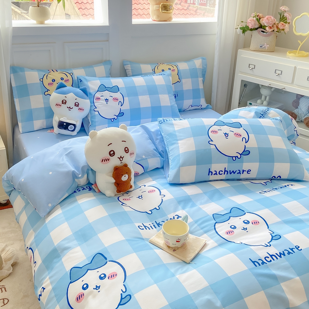 91家纺网 家纺一手货源 找家纺 （总）博雅 2025新款吉伊卡哇正版授权全棉卡通印花四件套