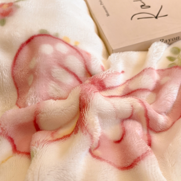 91家纺网 家纺一手货源 找家纺 柒月家居 2025新款时尚印花泡泡绒加厚保暖四件套套件 泡泡-蝴蝶花花