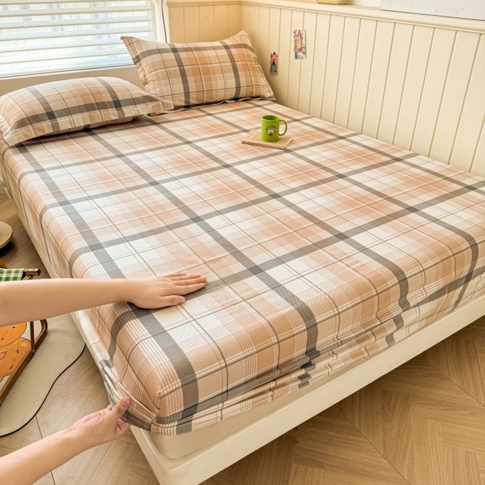 91家纺网 家纺一手货源 找家纺 名优家纺 2025新款12868全棉印花外贸床笠 罗德里