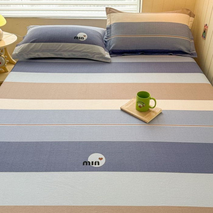 91家纺网 家纺一手货源 找家纺 名优家纺 2025新款12868全棉印花外贸床笠 时尚慕斯