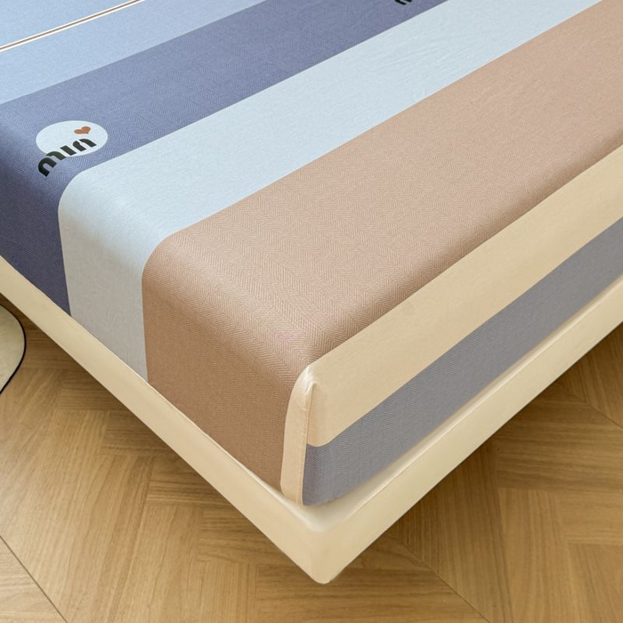 91家纺网 家纺一手货源 找家纺 名优家纺 2025新款12868全棉印花外贸床笠 时尚慕斯