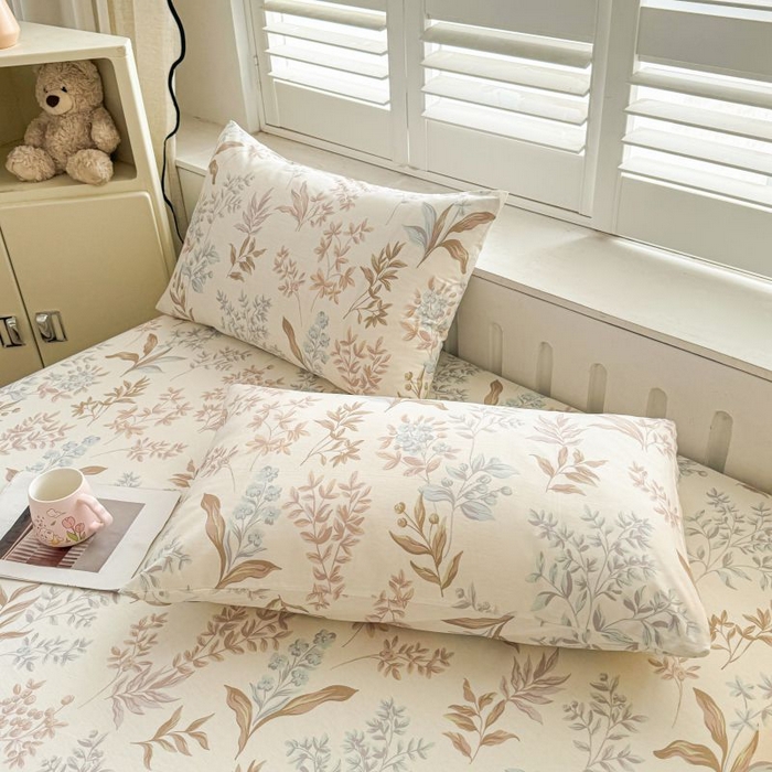 91家纺网 家纺一手货源 找家纺 名优家纺 2025新款12868全棉印花外贸床笠 寻叶