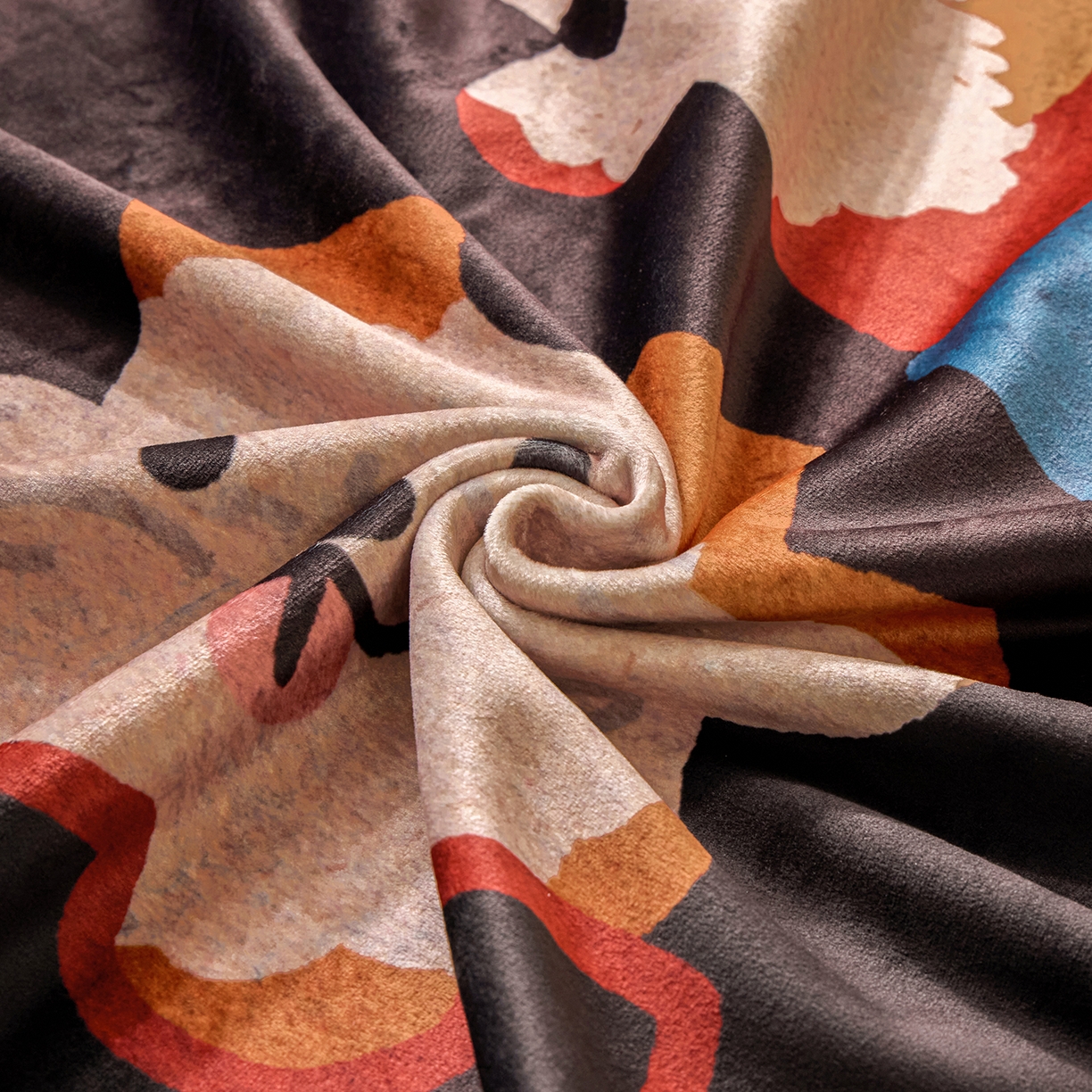 91家纺网 家纺一手货源 找家纺 （总）禧禾 2025新款300g氨超锦狐绒数码印花毛毯-墨镜稻哥