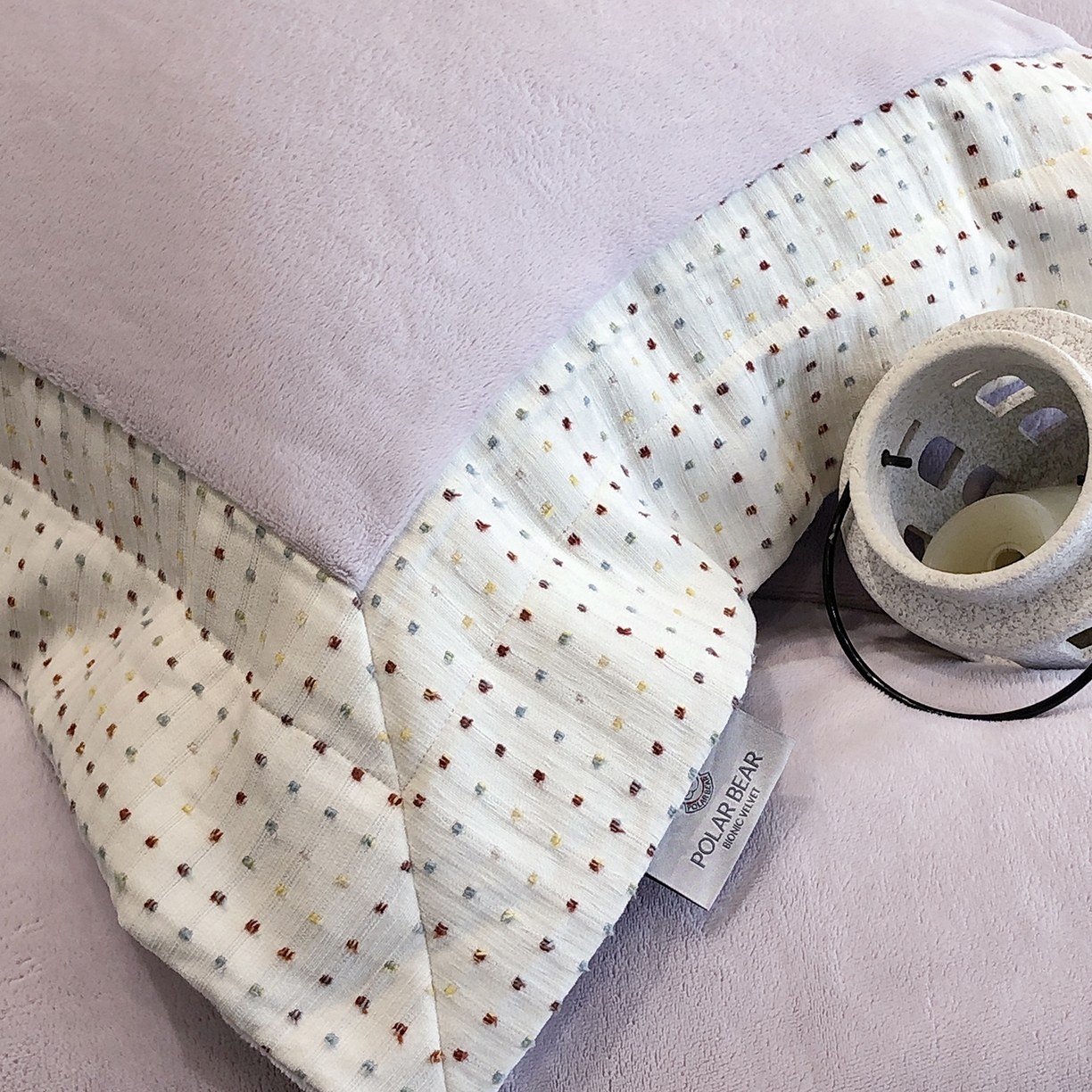 91家纺网 家纺一手货源 找家纺 （总）佳汐蓝家纺 2025新款熊极绒2.0重工色织大拼边系列四件套