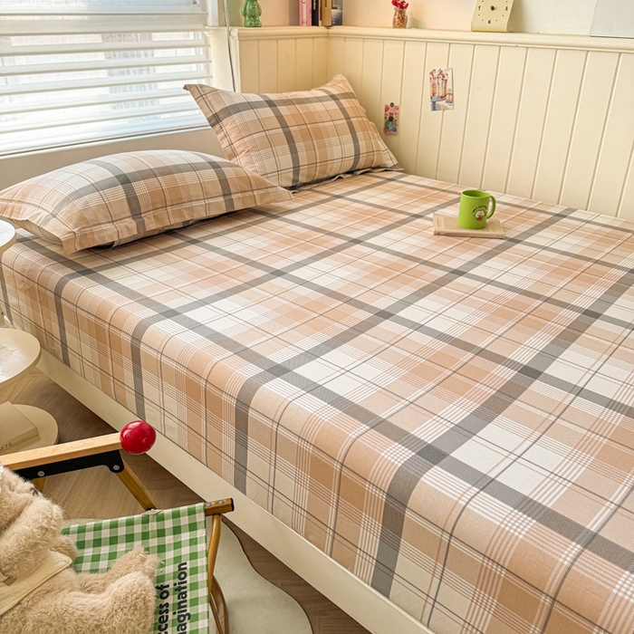 91家纺网 家纺一手货源 找家纺 名优家纺 2025新款全棉纯棉12868韩版小清新系列床笠单件--单床笠 罗德里