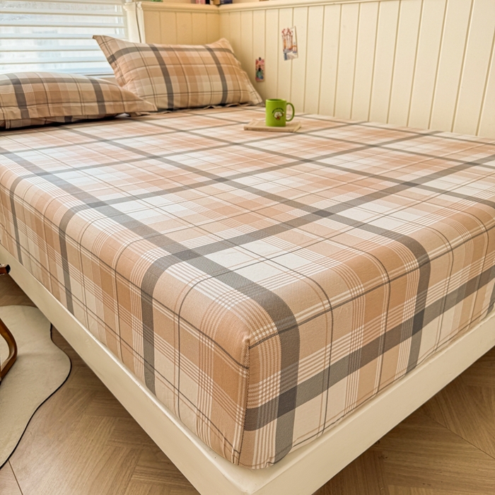 91家纺网 家纺一手货源 找家纺 名优家纺 2025新款全棉纯棉12868韩版小清新系列床笠单件--单床笠 罗德里