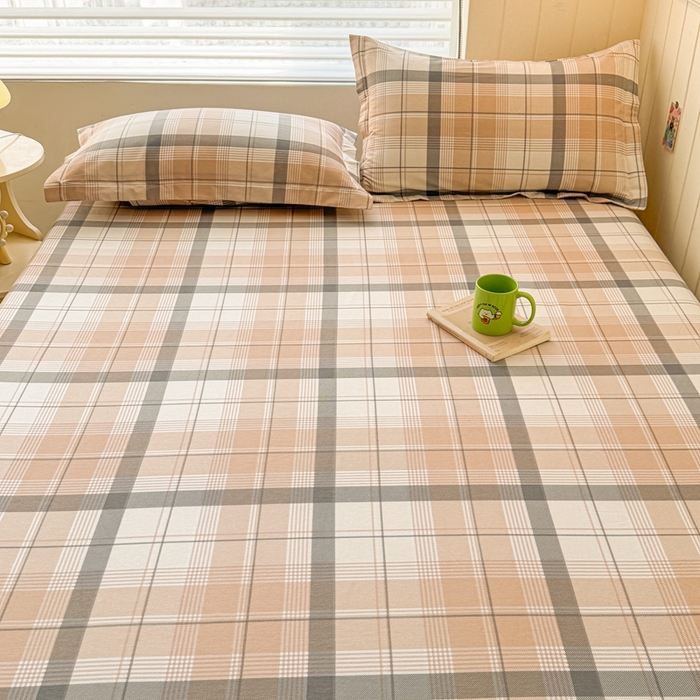 91家纺网 家纺一手货源 找家纺 名优家纺 2025新款全棉纯棉12868韩版小清新系列床笠单件--单床笠 罗德里