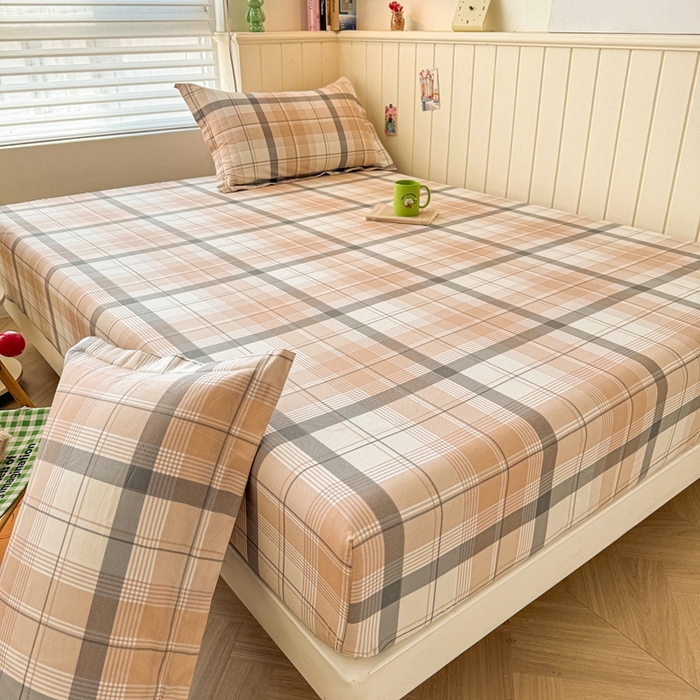 91家纺网 家纺一手货源 找家纺 名优家纺 2025新款全棉纯棉12868韩版小清新系列床笠单件--单床笠 罗德里