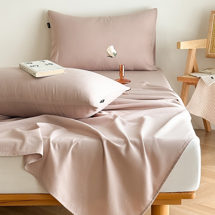 91家纺网 家纺一手货源 找家纺 （总）Mr.pig猪先生水洗棉 2025新款全棉人字纹单床单