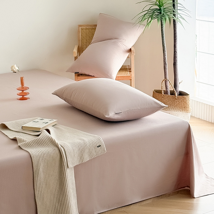 91家纺网 家纺一手货源 找家纺 Mr.pig猪先生水洗棉 2025新款全棉人字纹单床单 薄纱紫