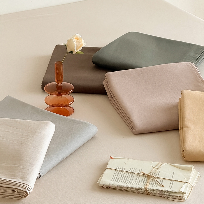 91家纺网 家纺一手货源 找家纺 Mr.pig猪先生水洗棉 2025新款全棉人字纹单床单 组合