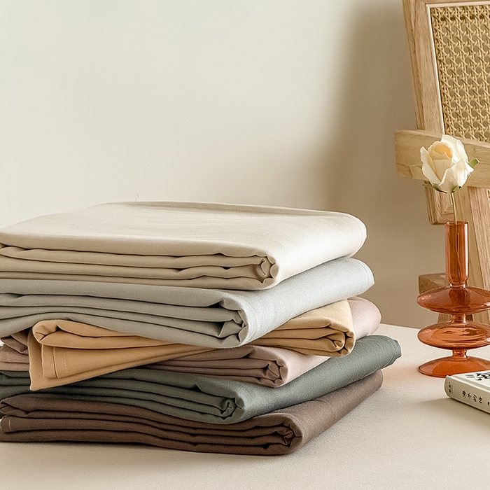 91家纺网 家纺一手货源 找家纺 Mr.pig猪先生水洗棉 2025新款全棉人字纹单床单 组合