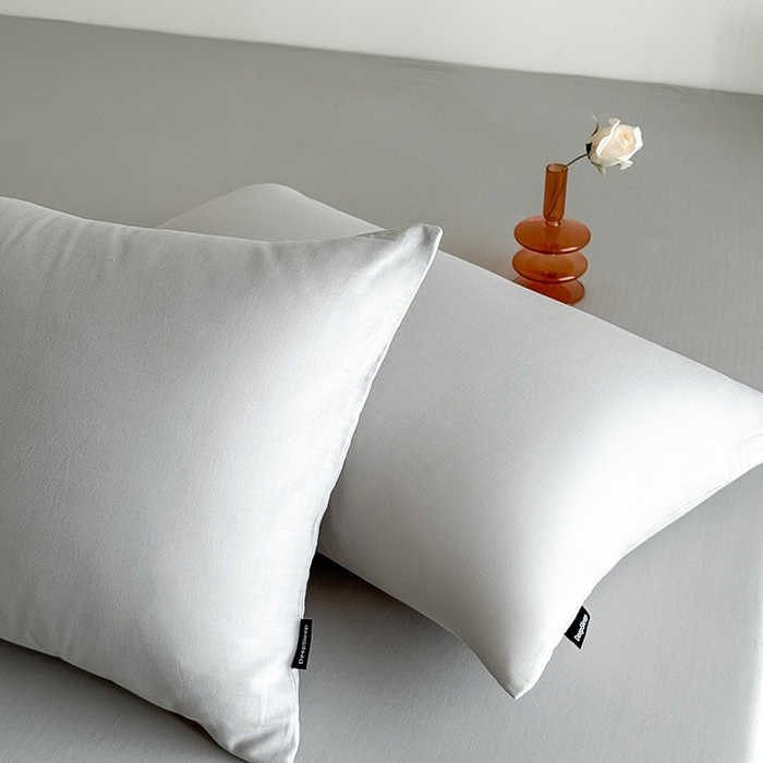 91家纺网 家纺一手货源 找家纺 Mr.pig猪先生水洗棉 2025新款全棉人字纹单床笠 薄雾灰