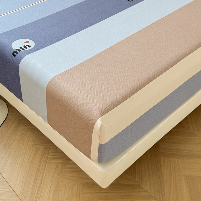 91家纺网 家纺一手货源 找家纺 名优家纺 2025新款全棉纯棉12868韩版小清新系列床笠单件--单床笠 时尚慕斯