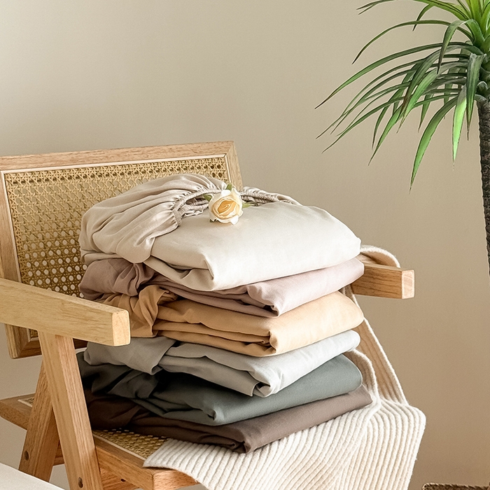 91家纺网 家纺一手货源 找家纺 Mr.pig猪先生水洗棉 2025新款全棉人字纹单床笠 组合