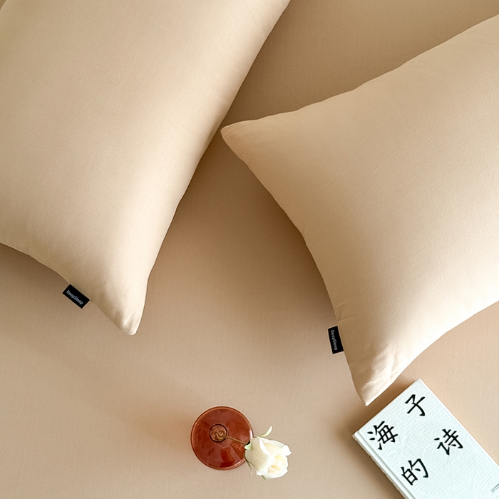 91家纺网 家纺一手货源 找家纺 Mr.pig猪先生水洗棉 2025新款全棉人字纹单床笠 浅咖