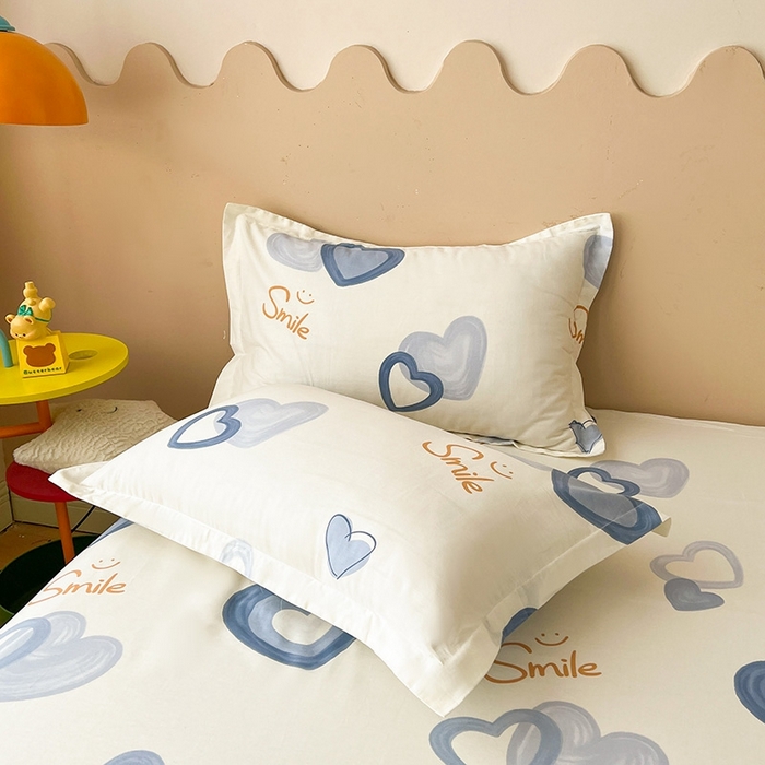 91家纺网 家纺一手货源 找家纺 名优家纺 2025新款全棉纯棉12868韩版小清新系列床笠单件--单床笠 小欣喜