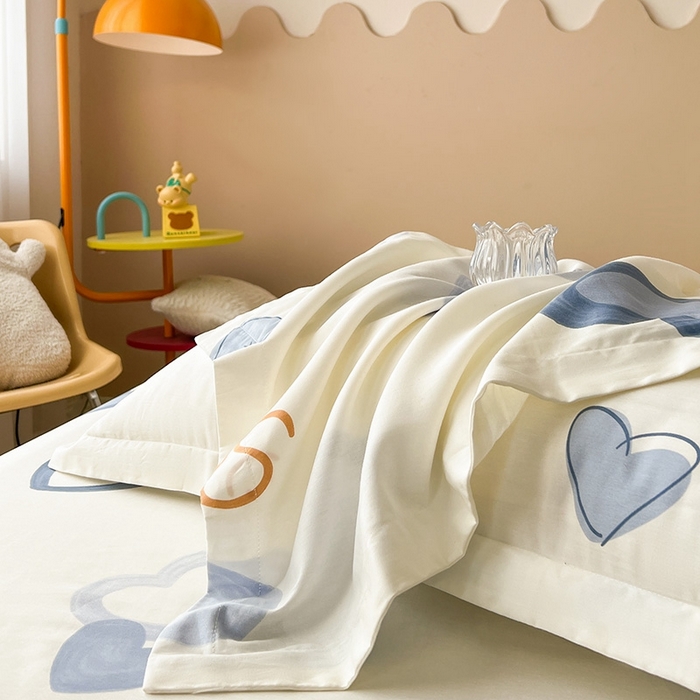 91家纺网 家纺一手货源 找家纺 名优家纺 2025新款全棉纯棉12868韩版小清新系列床笠单件--单床笠 小欣喜