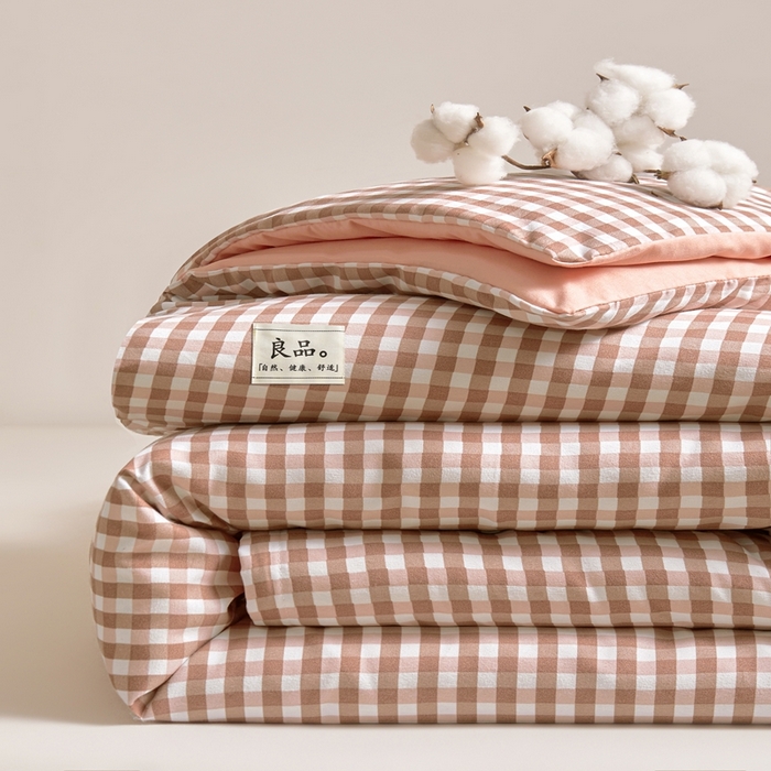 91家纺网 家纺一手货源 找家纺 思雅庭 2025新款新疆长绒棉生态棉花被子被芯 桔小格