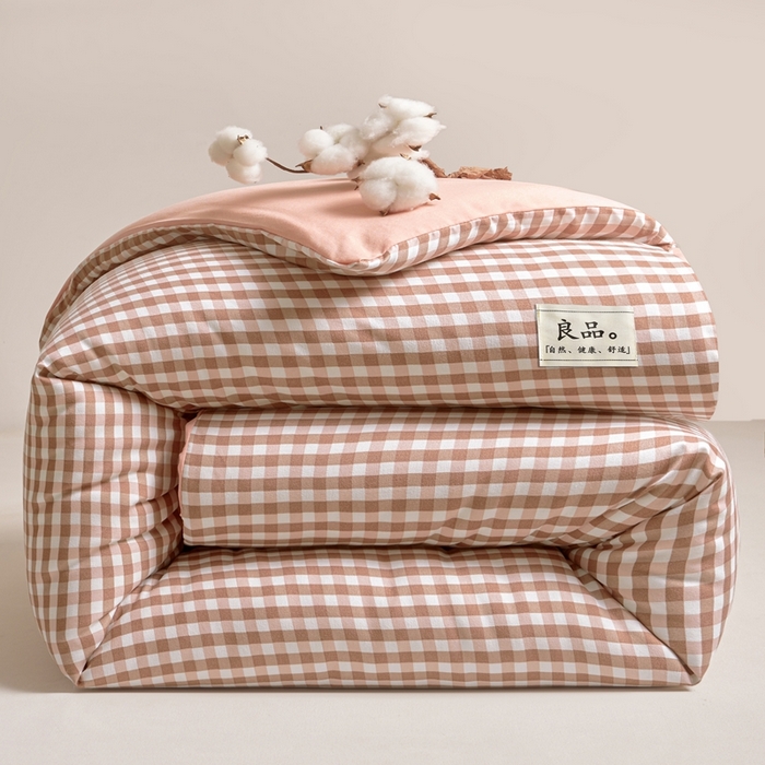 91家纺网 家纺一手货源 找家纺 思雅庭 2025新款新疆长绒棉生态棉花被子被芯 桔小格