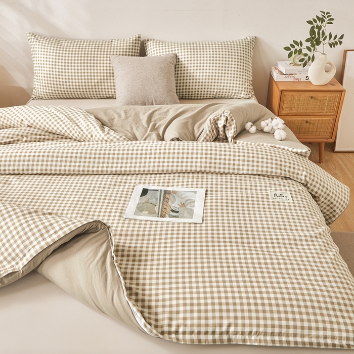 91家纺网 家纺一手货源 找家纺 思雅庭 2025新款新疆长绒棉生态棉花被子被芯 咖小格