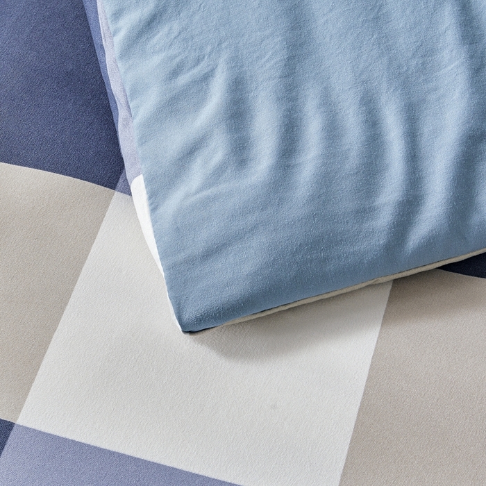 91家纺网 家纺一手货源 找家纺 思雅庭 2025新款新疆长绒棉生态棉花被子被芯 蓝大格