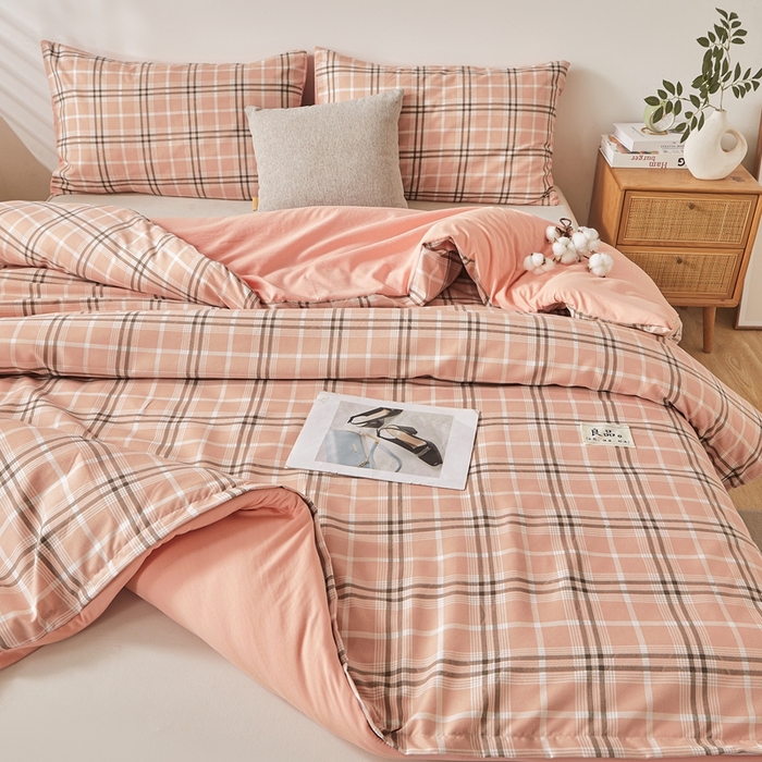 91家纺网 家纺一手货源 找家纺 思雅庭 2025新款新疆长绒棉生态棉花被子被芯 莫妮格 桔