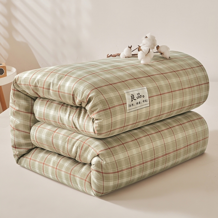 91家纺网 家纺一手货源 找家纺 思雅庭 2025新款新疆长绒棉生态棉花被子被芯 莫桑格 卡其