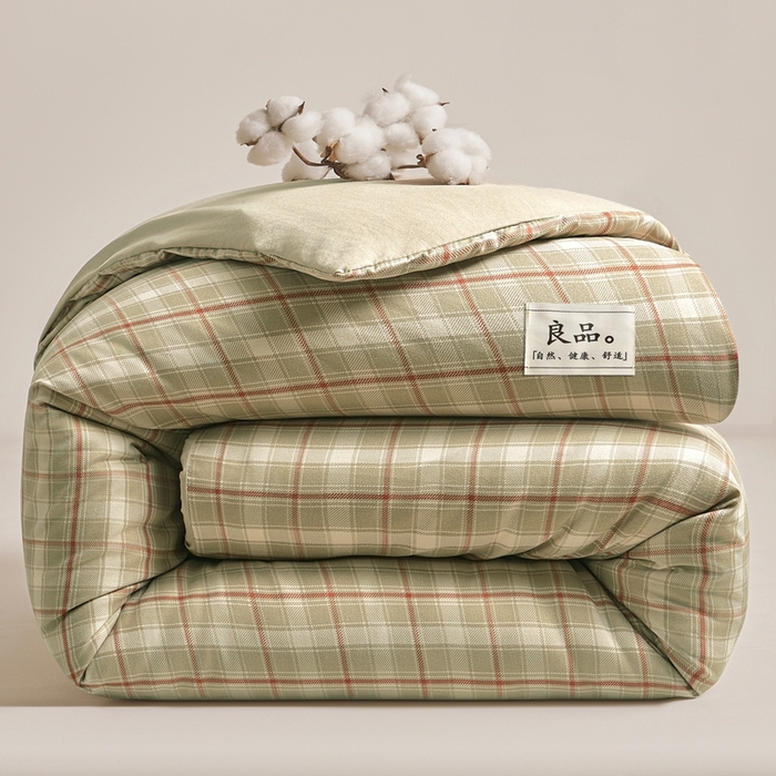 91家纺网 家纺一手货源 找家纺 思雅庭 2025新款新疆长绒棉生态棉花被子被芯 莫桑格 卡其