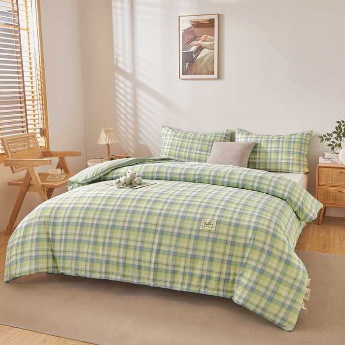 91家纺网 家纺一手货源 找家纺 思雅庭 2025新款新疆长绒棉生态棉花被子被芯 莫桑格 蓝绿