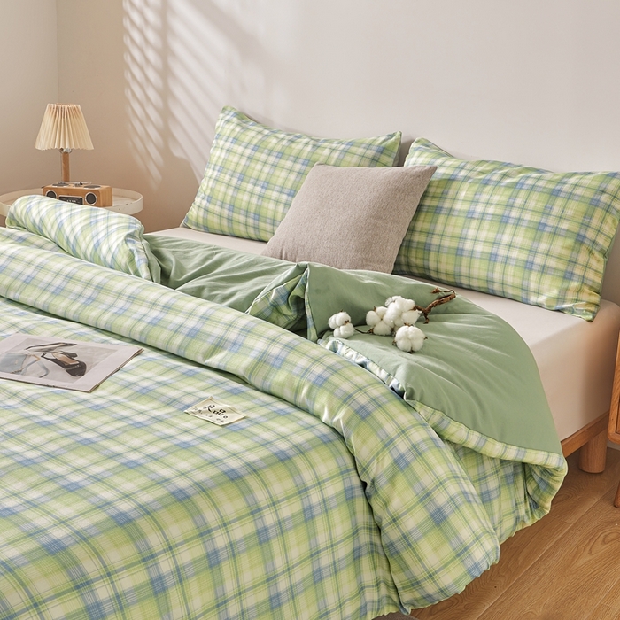 91家纺网 家纺一手货源 找家纺 思雅庭 2025新款新疆长绒棉生态棉花被子被芯 莫桑格 蓝绿