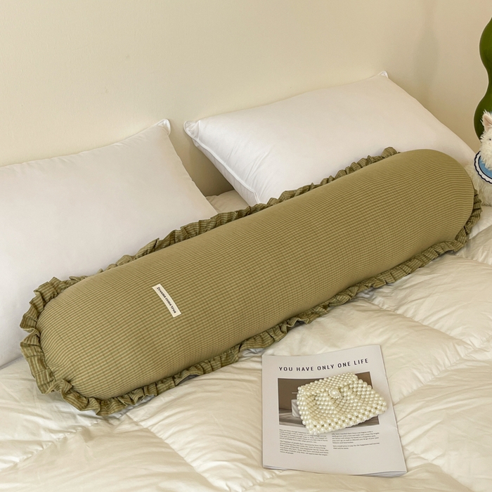 91家纺网 家纺一手货源 找家纺 （总）亦帆枕芯 2025新款全棉纱布长条抱枕月亮抱枕枕芯加枕套可拆洗套装