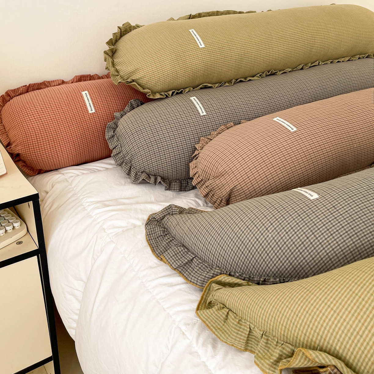 91家纺网 家纺一手货源 找家纺 亦帆枕芯 2025新款全棉纱布长条抱枕月亮抱枕枕芯加枕套可拆洗套装 栗色-月亮形