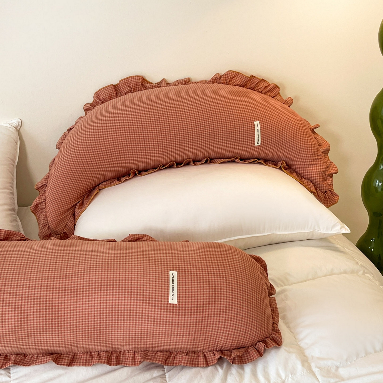 91家纺网 家纺一手货源 找家纺 亦帆枕芯 2025新款全棉纱布长条抱枕月亮抱枕枕芯加枕套可拆洗套装 红色-长条形