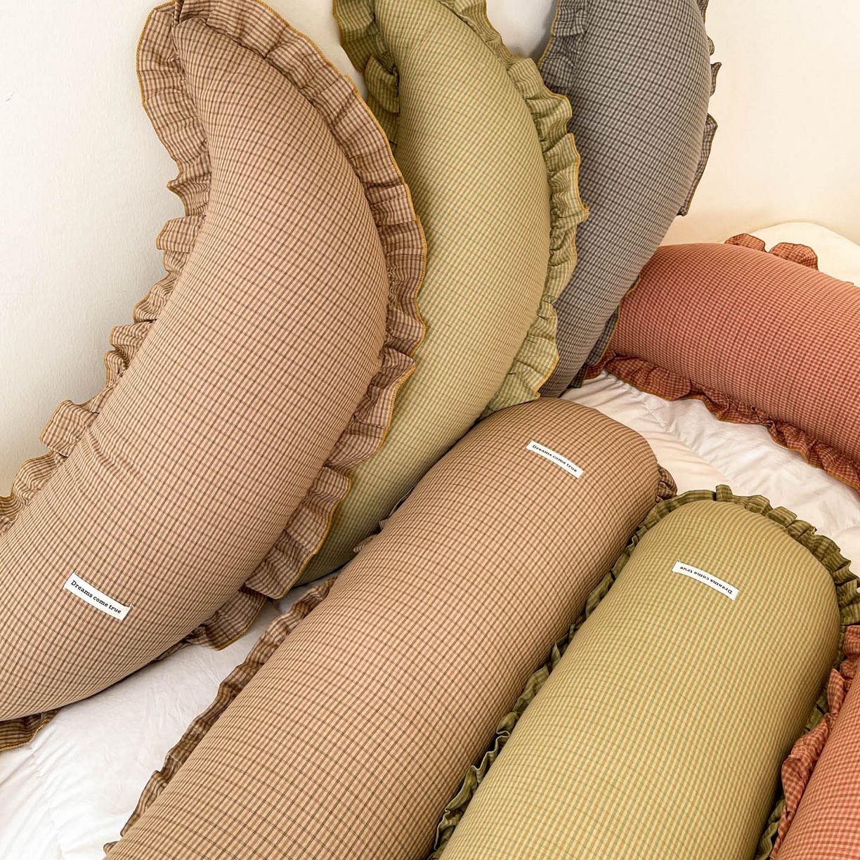 91家纺网 家纺一手货源 找家纺 亦帆枕芯 2025新款全棉纱布长条抱枕月亮抱枕枕芯加枕套可拆洗套装 红色-长条形