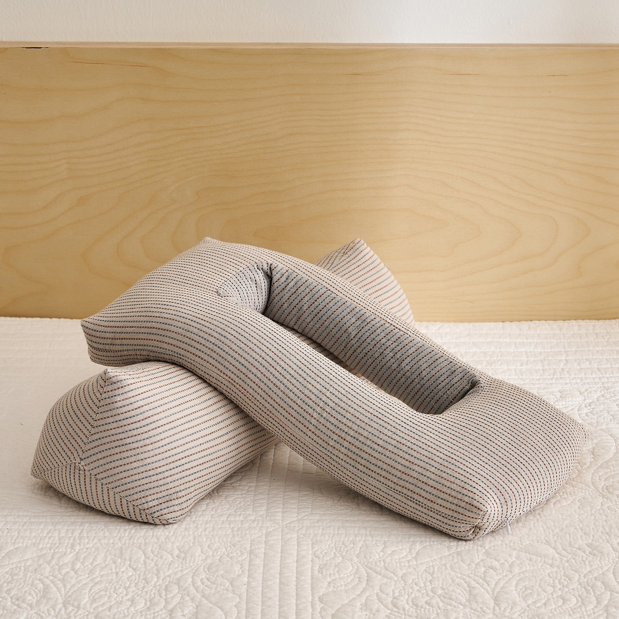 91家纺网 家纺一手货源 找家纺 （总）乐可 2025新款4D护耳组合枕荞麦枕头枕芯