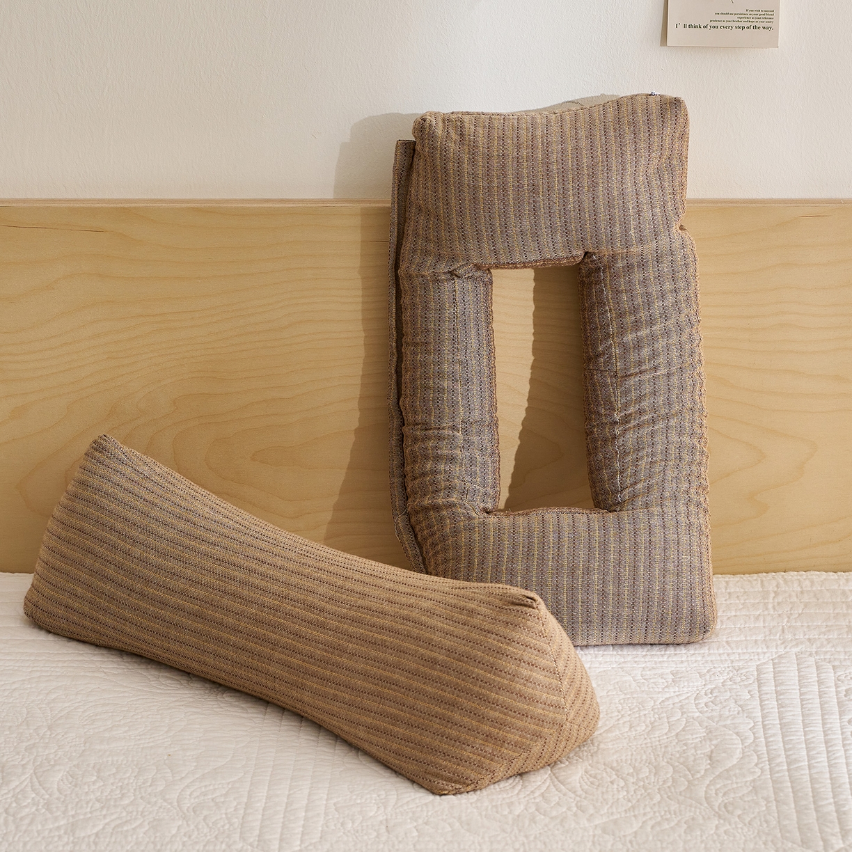 91家纺网 家纺一手货源 找家纺 乐可 2025新款4D护耳组合枕荞麦枕头枕芯 4D护耳组合枕-咖