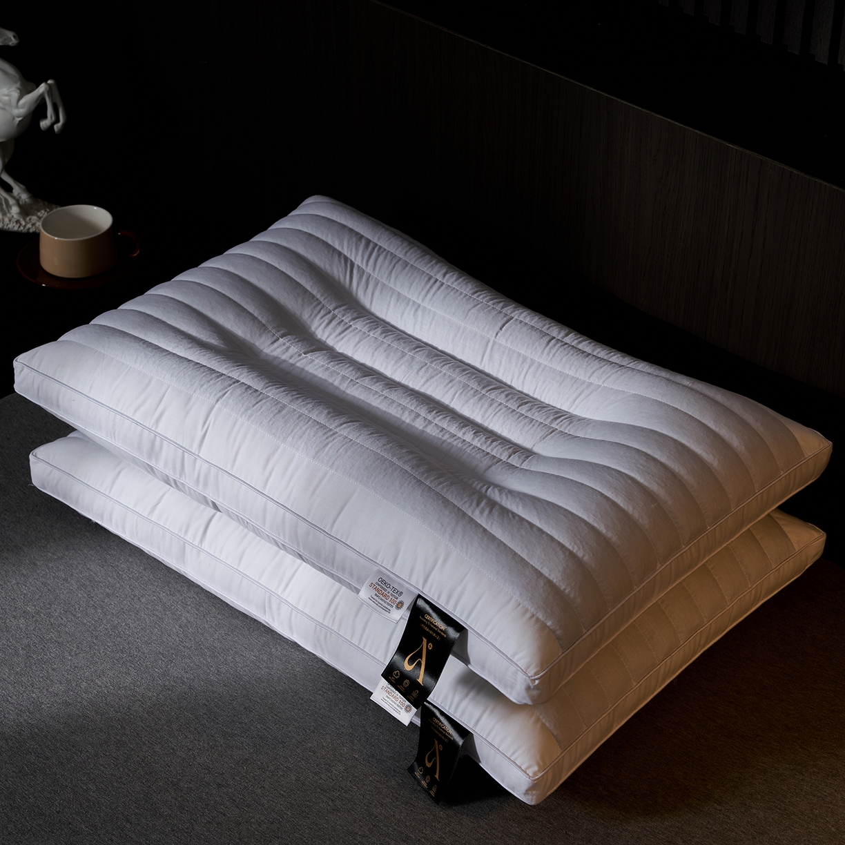 91家纺网 家纺一手货源 找家纺 （总）乐可 2025新款全棉决明子酒店枕枕头枕芯