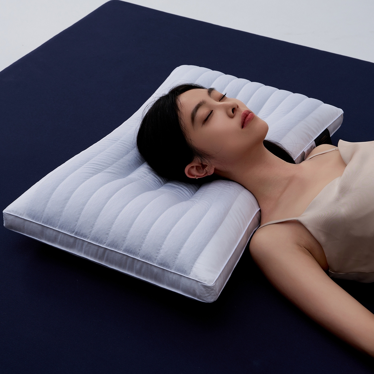 乐可 2025新款全棉决明子酒店枕枕头枕芯 全棉决明子酒店枕-白