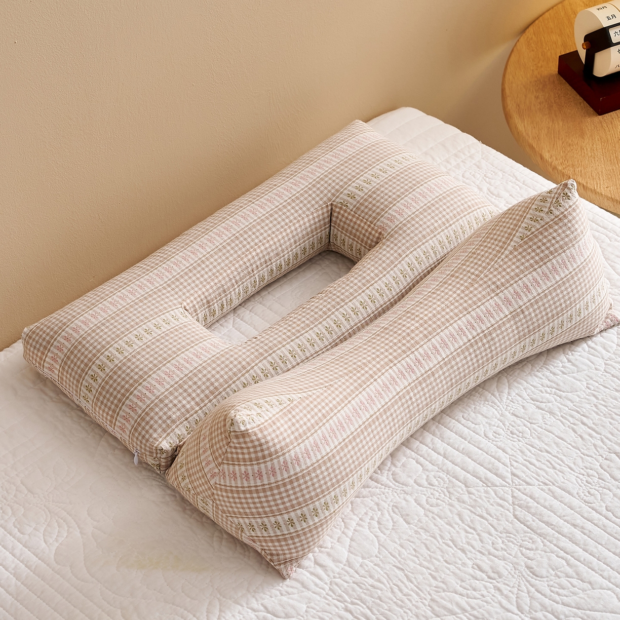 91家纺网 家纺一手货源 找家纺 （总）乐可 2025新款水洗棉护耳组合枕荞麦枕头枕芯