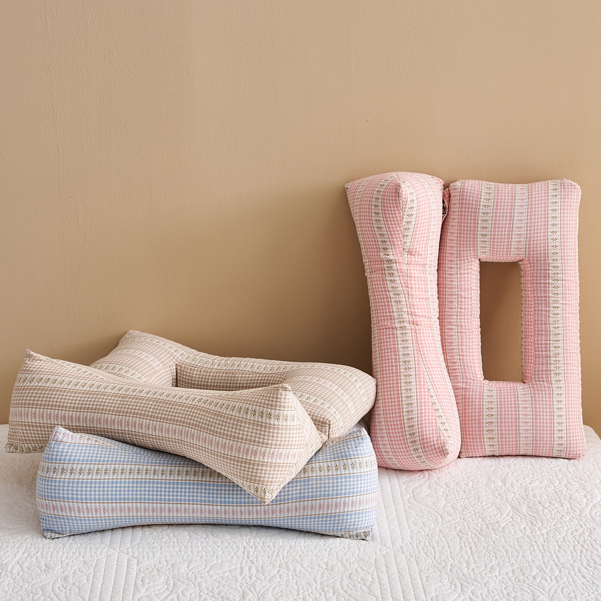 乐可 2025新款水洗棉护耳组合枕荞麦枕头枕芯 水洗棉护耳组合枕-组合图