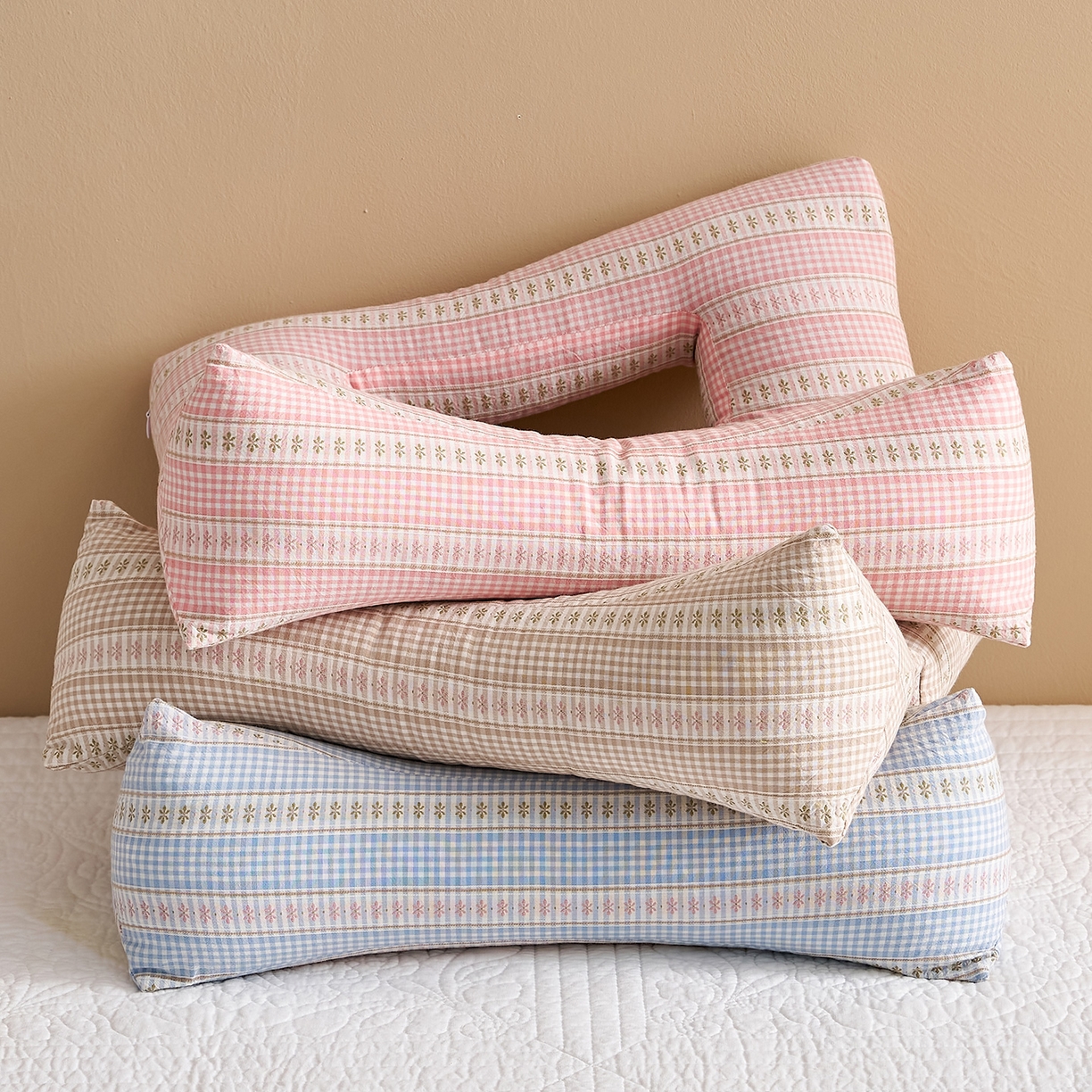 91家纺网 家纺一手货源 找家纺 乐可 2025新款水洗棉护耳组合枕荞麦枕头枕芯 水洗棉护耳组合枕-组合图