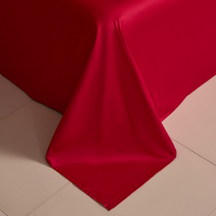 91家纺网 家纺一手货源 找家纺 帝王家纺 2025新款亲肤棉磨毛刺绣婚庆四件套红色结婚床上用品 吾家有喜