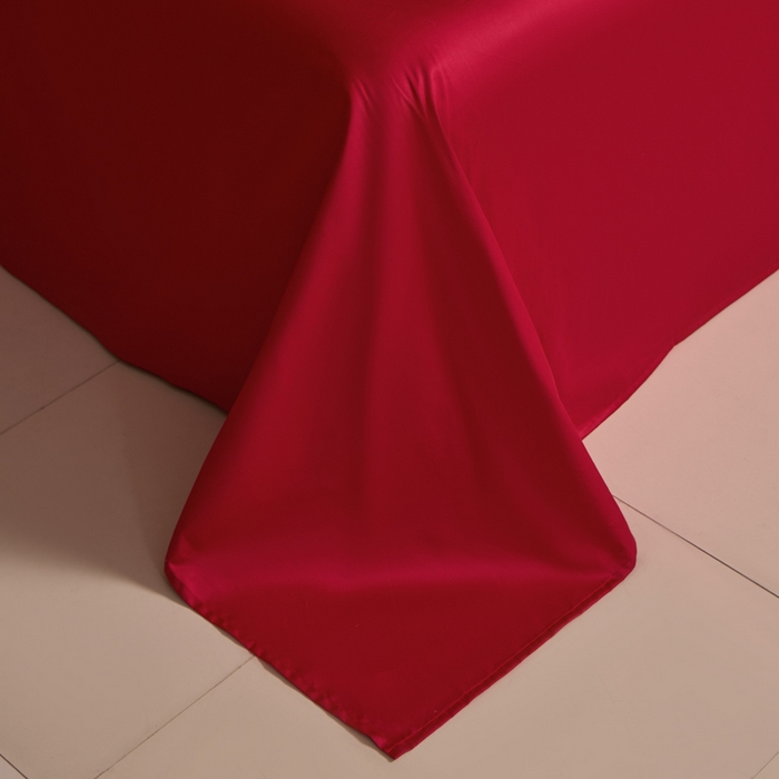 91家纺网 家纺一手货源 找家纺 帝王家纺 2025新款亲肤棉磨毛刺绣婚庆四件套红色结婚床上用品 一生有喜