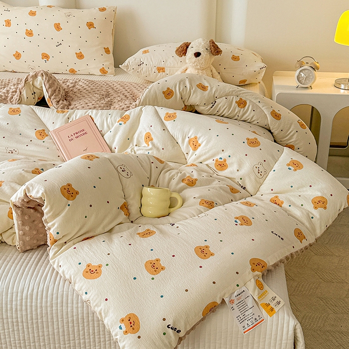 91家纺网 家纺一手货源 找家纺 （总）丝芙妮家居（原乐视家纺） 2025新款云感棉豆豆被春秋被冬被被子被芯